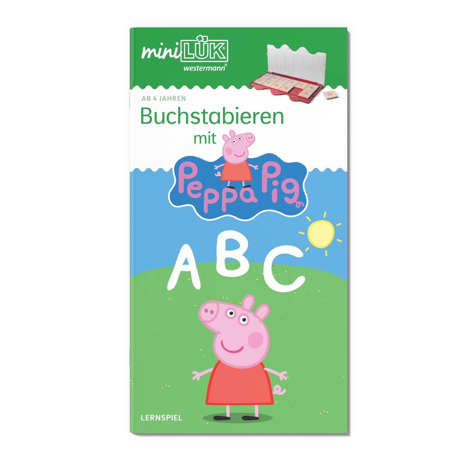 Vorderes Coverbild miniLÜK. Kindergarten/Vorschule Buchstabieren mit Peppa Pig