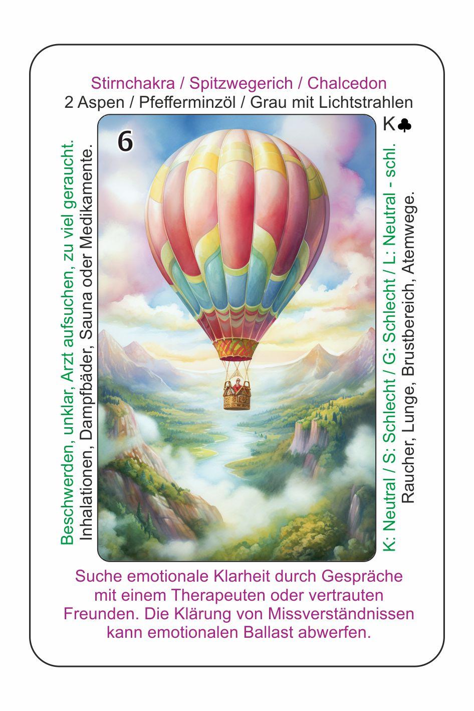 Beispielinhalt (Bild) Heilkraft Lenormandkarten mit Text