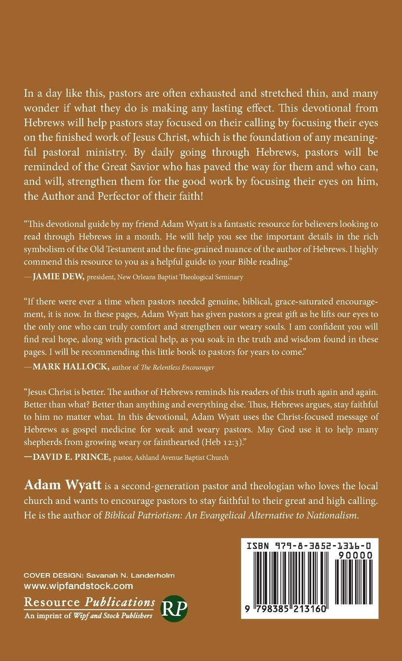 Rückseitencover Fixing Our Eyes on Jesus