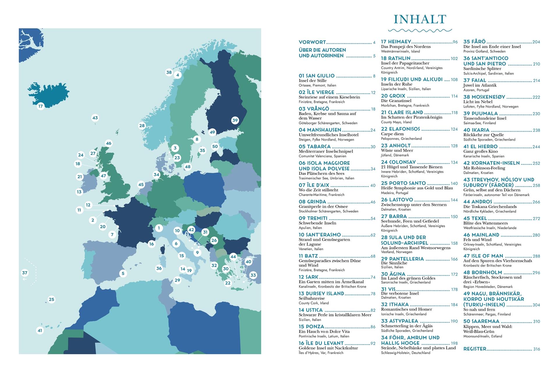 Beispielinhalt (Bild) Trauminseln in Europa