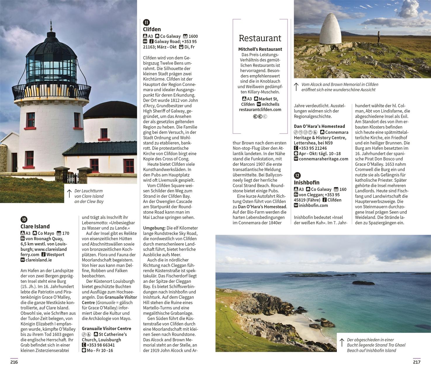Beispielinhalt (Bild) Vis-à-Vis Reiseführer Irland