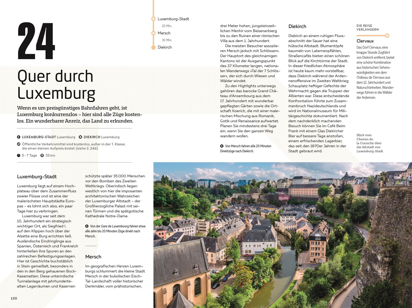 Beispielinhalt (Bild) 50 Zugreisen durch Europa
