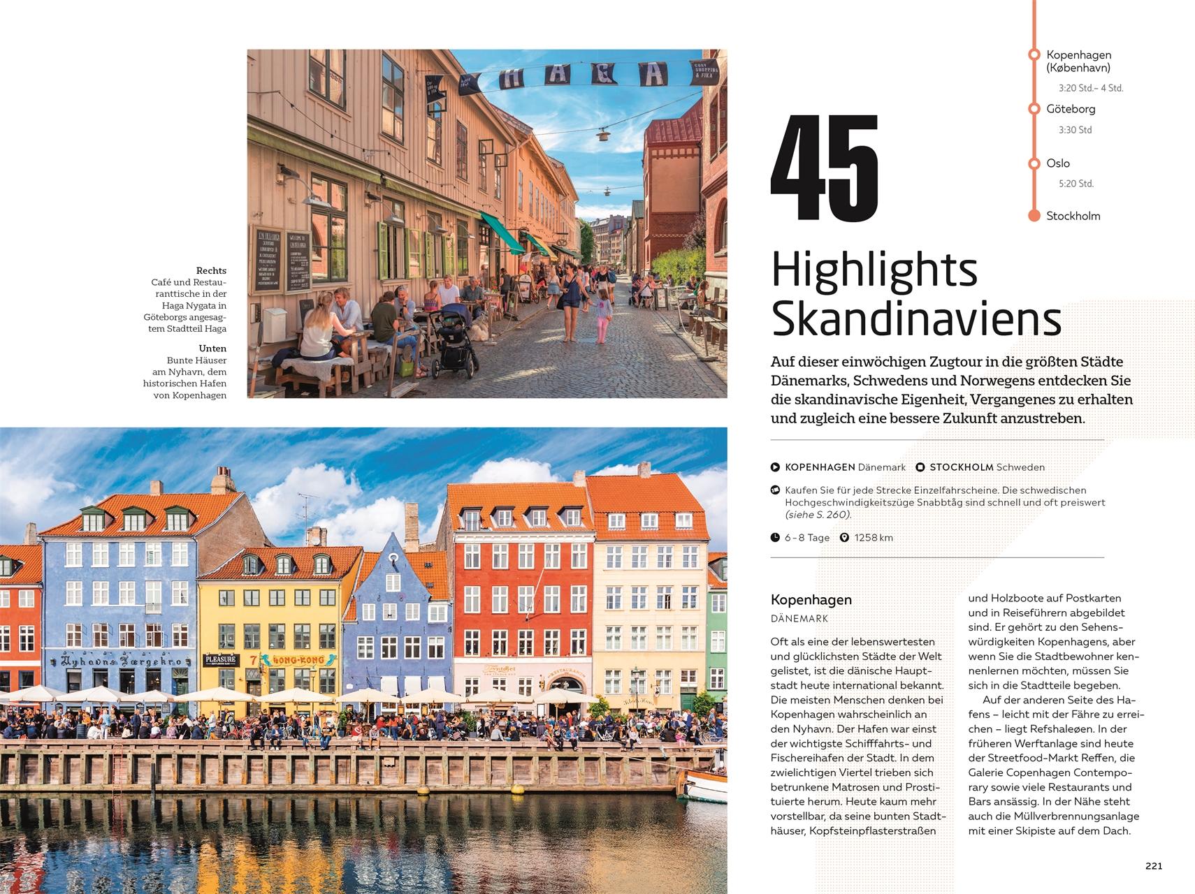 Beispielinhalt (Bild) 50 Zugreisen durch Europa