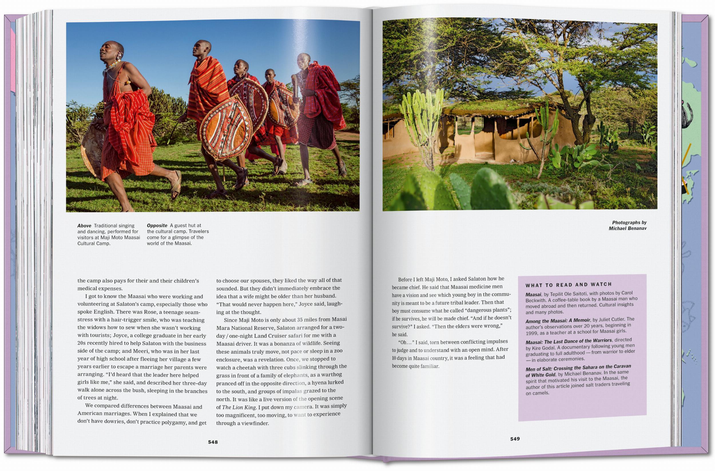 Beispielinhalt (Bild) The New York Times. Cultured Traveler. 100 Lieux pour esprits curieux d'Agadir à Yogyakarta