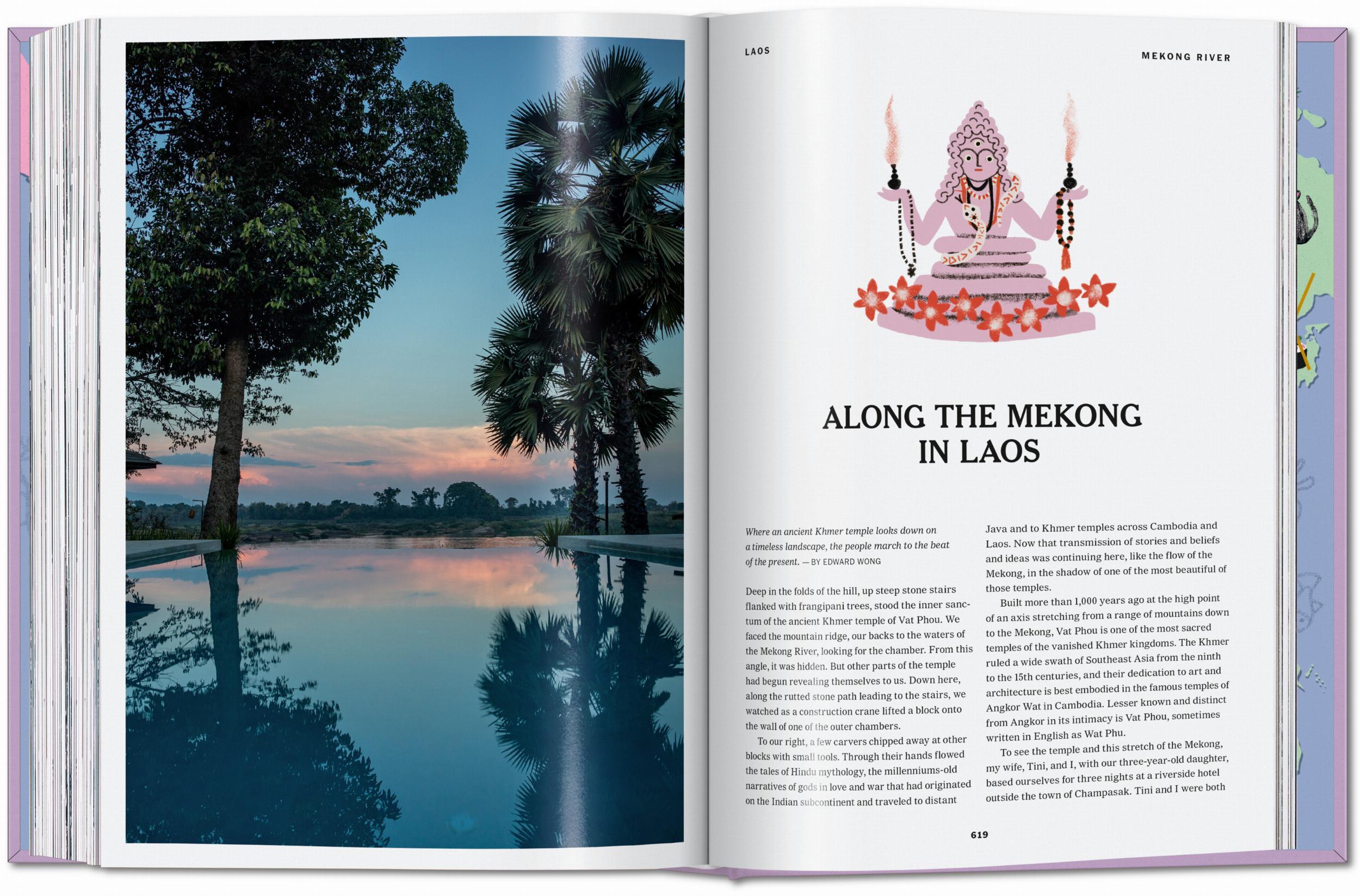 Beispielinhalt (Bild) The New York Times. Cultured Traveler. 100 Lieux pour esprits curieux d'Agadir à Yogyakarta