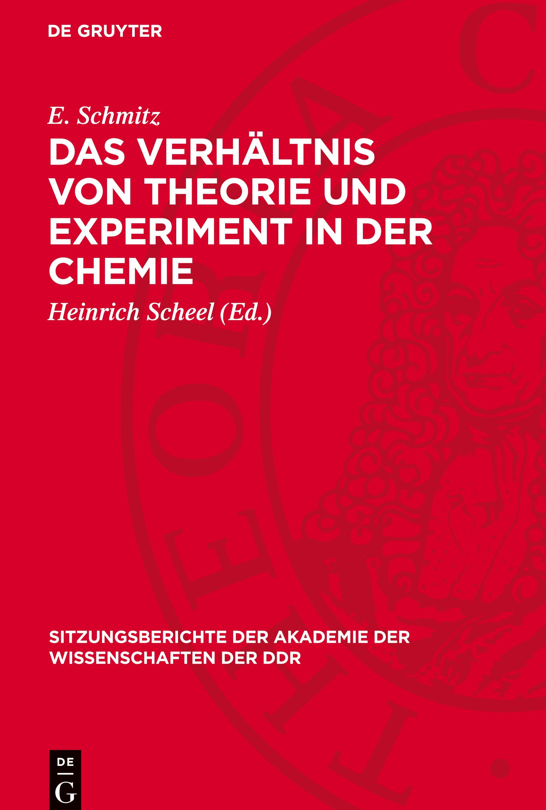 Vorderes Coverbild Das Verhältnis von Theorie und Experiment in der Chemie