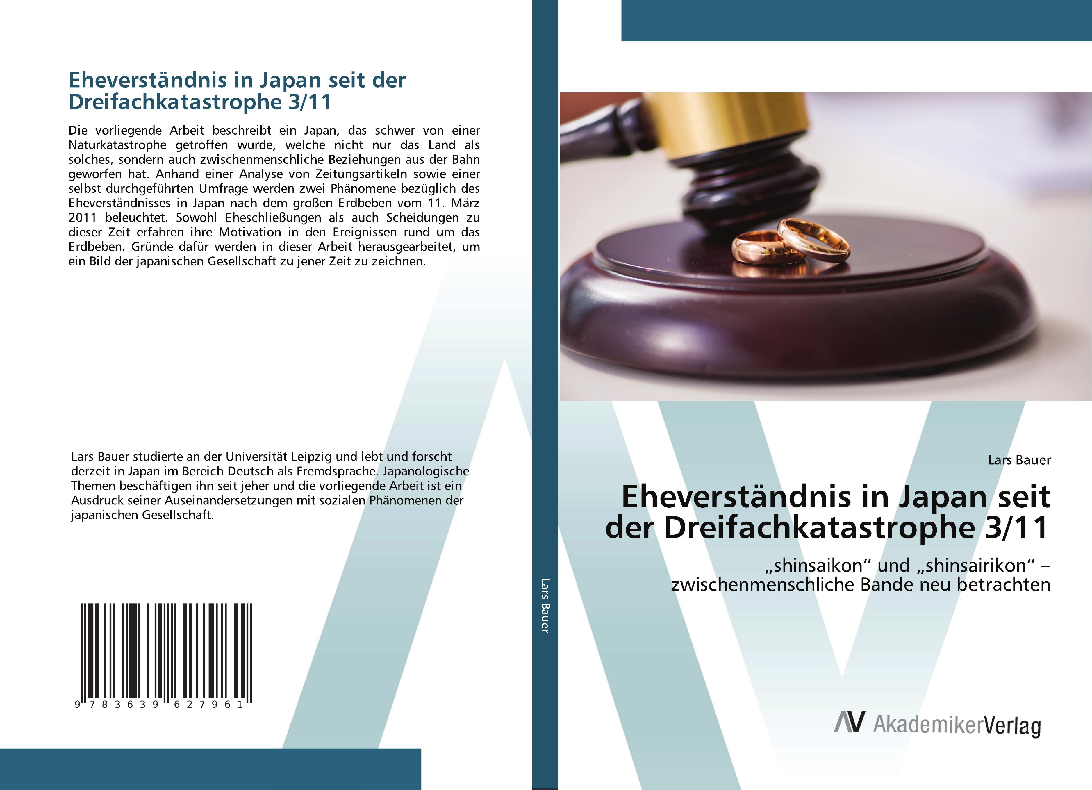 Vorderes Coverbild Eheverständnis in Japan seit der Dreifachkatastrophe 3/11