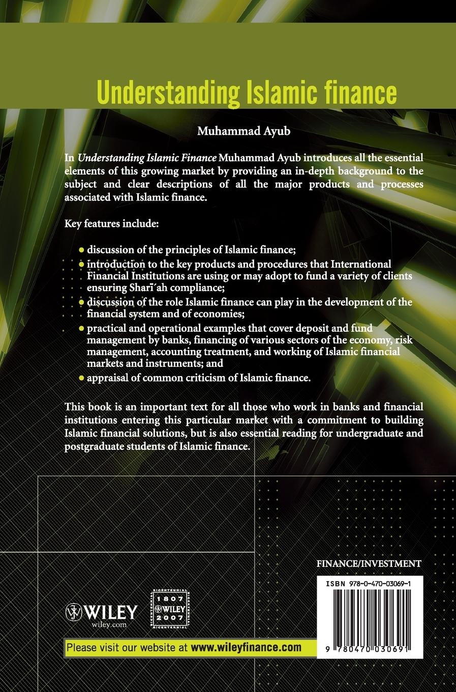 Rückseitencover Understanding Islamic Finance