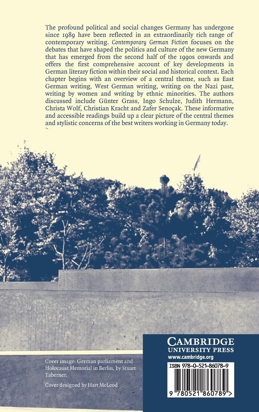 Rückseitencover Contemporary German Fiction