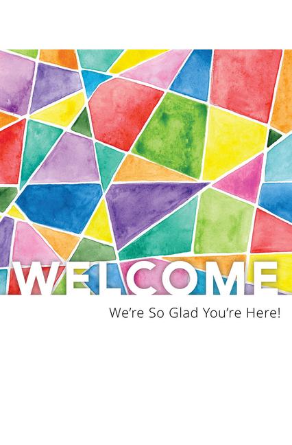 Vorderes Coverbild Welcome Folder - Welcome, We're So Glad Your're Here (Pk of 12) - Psalm 27:4 (Niv)
