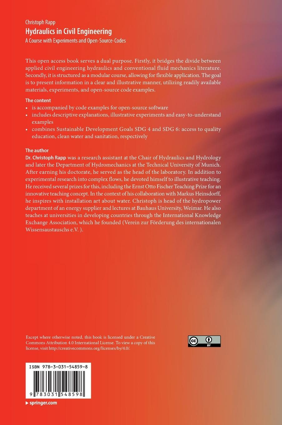 Rückseitencover Hydraulics in Civil Engineering