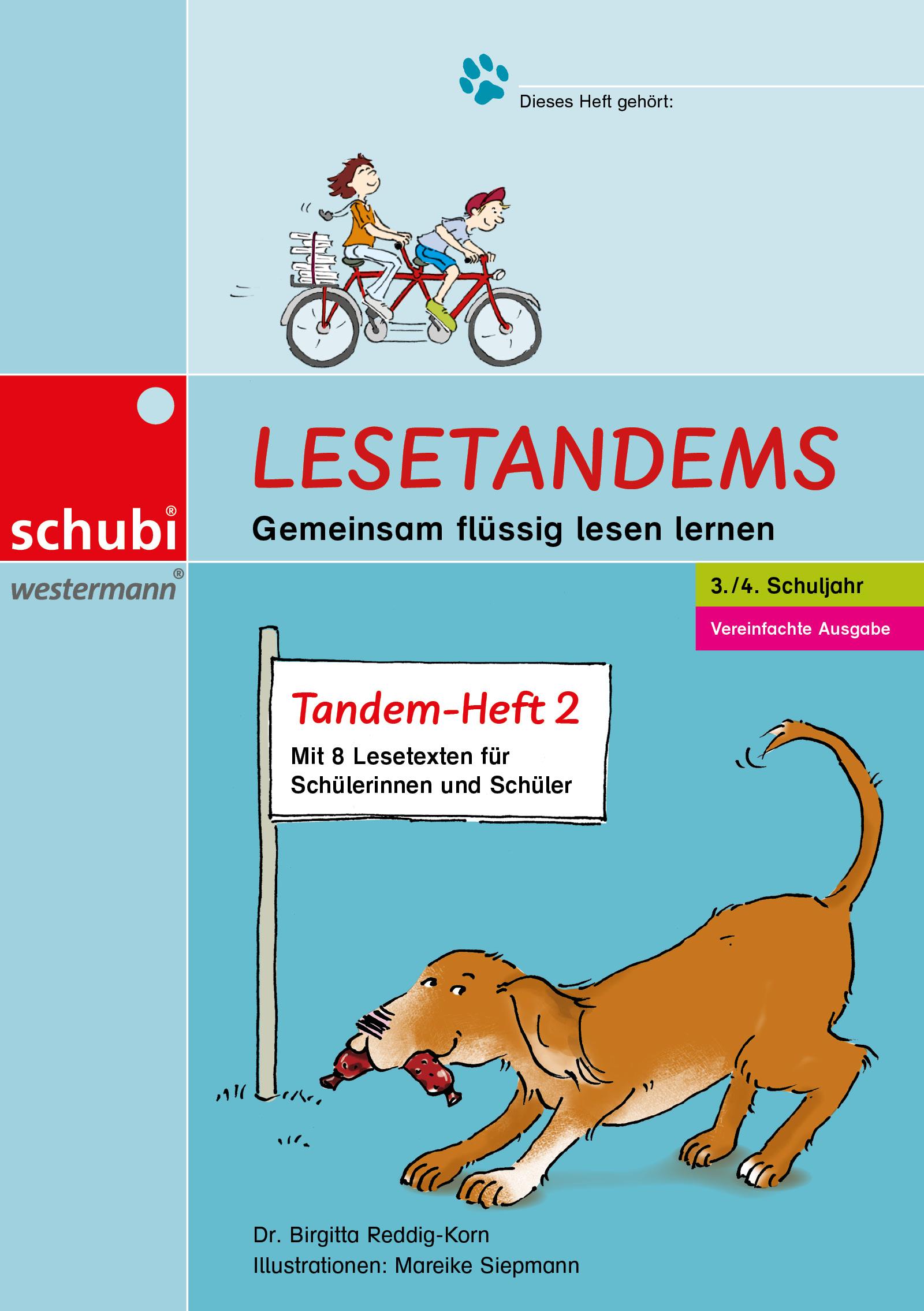 Vorderes Coverbild Lesetandems - Gemeinsam flüssig lesen lernen. Vereinfachte Ausgabe, Tandemheft 2 (3./4. Schuljahr)