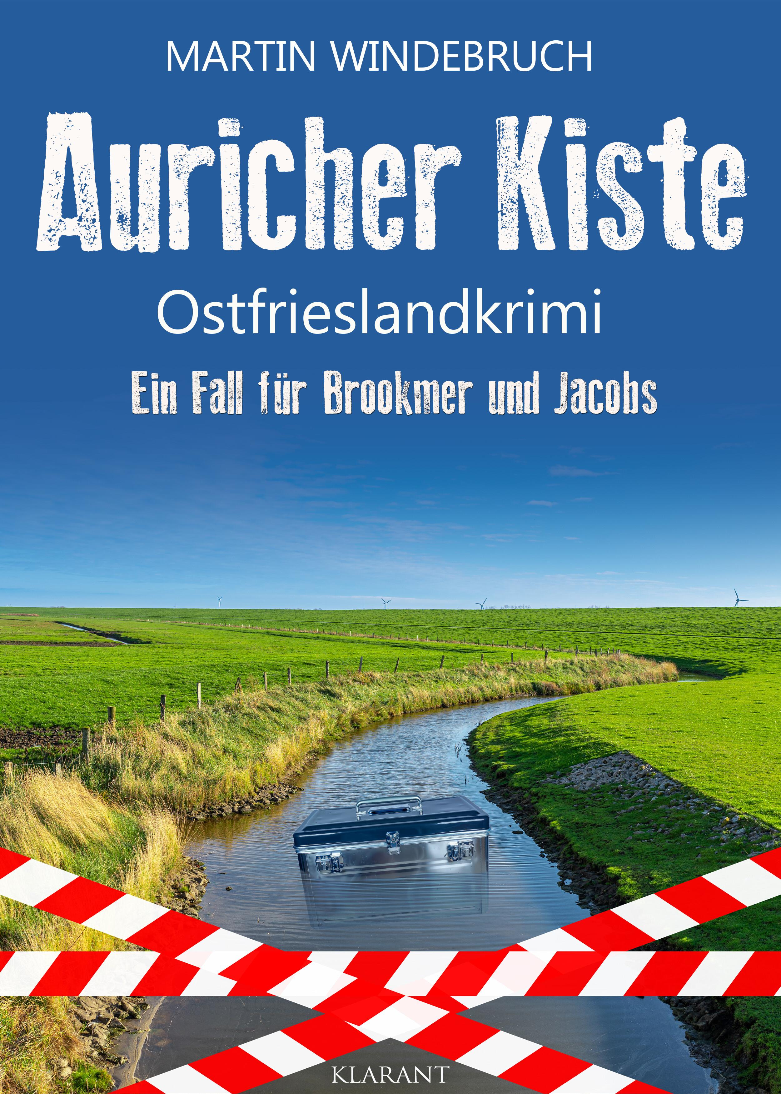 Vorderes Coverbild Auricher Kiste. Ostfrieslandkrimi