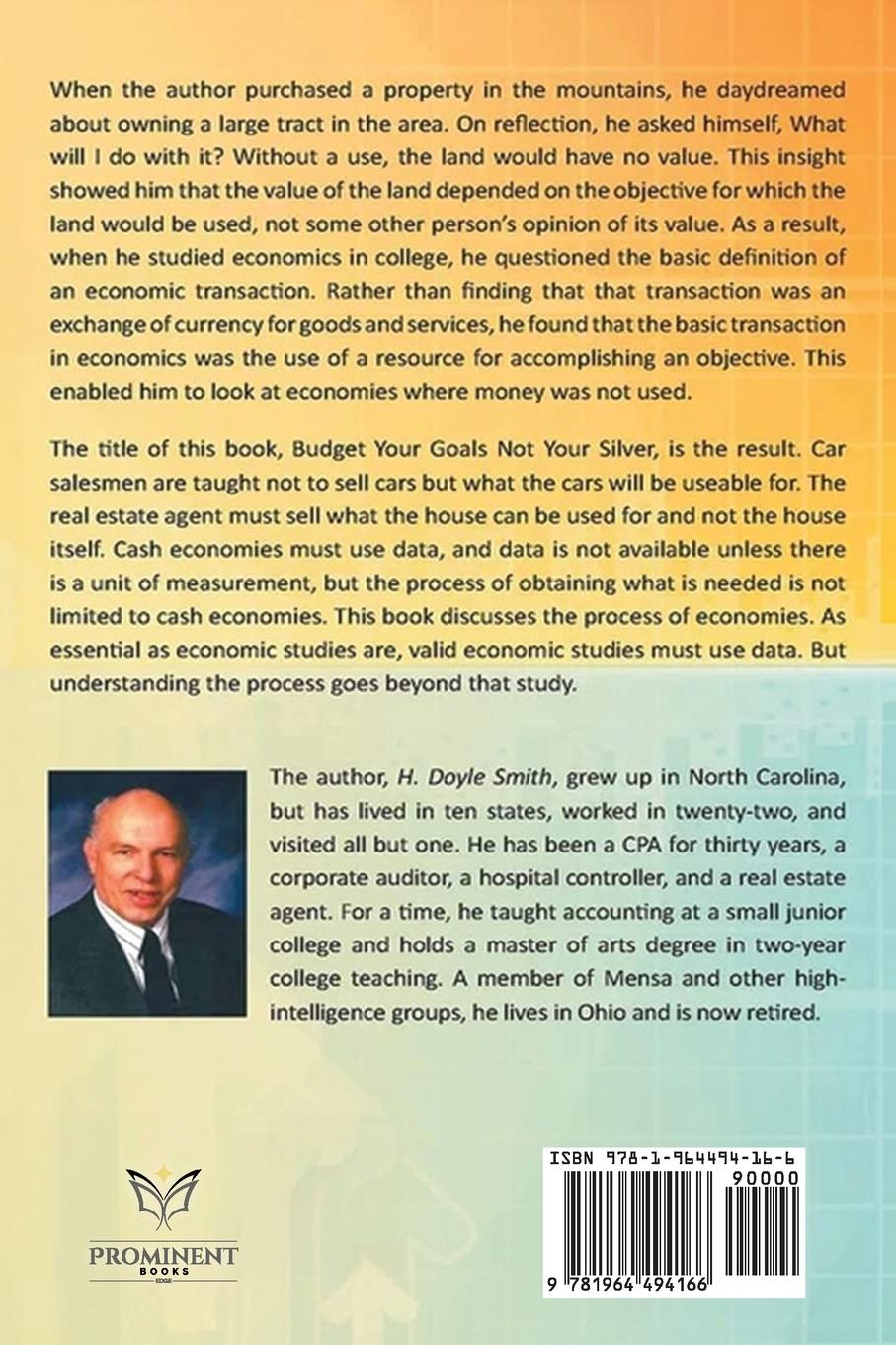 Rückseitencover Budget Your Goals Not Your Silver