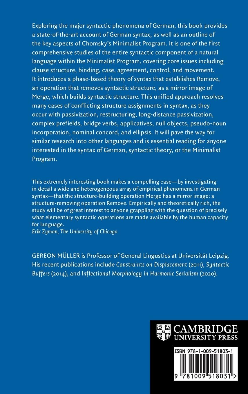 Rückseitencover German Syntax