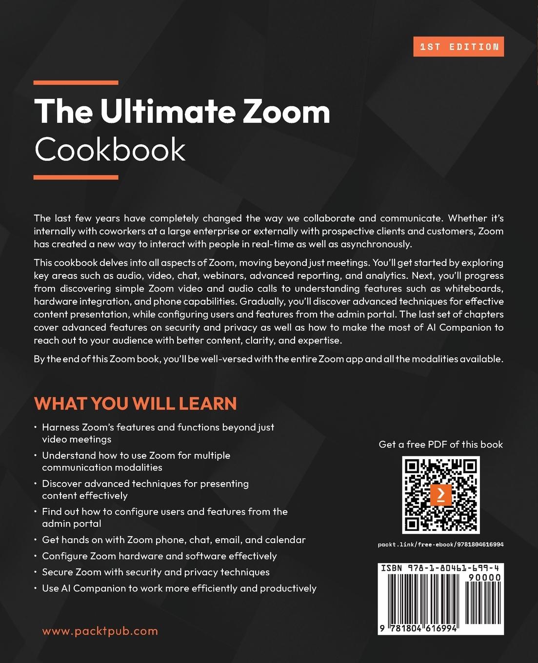 Rückseitencover The Ultimate Zoom Cookbook
