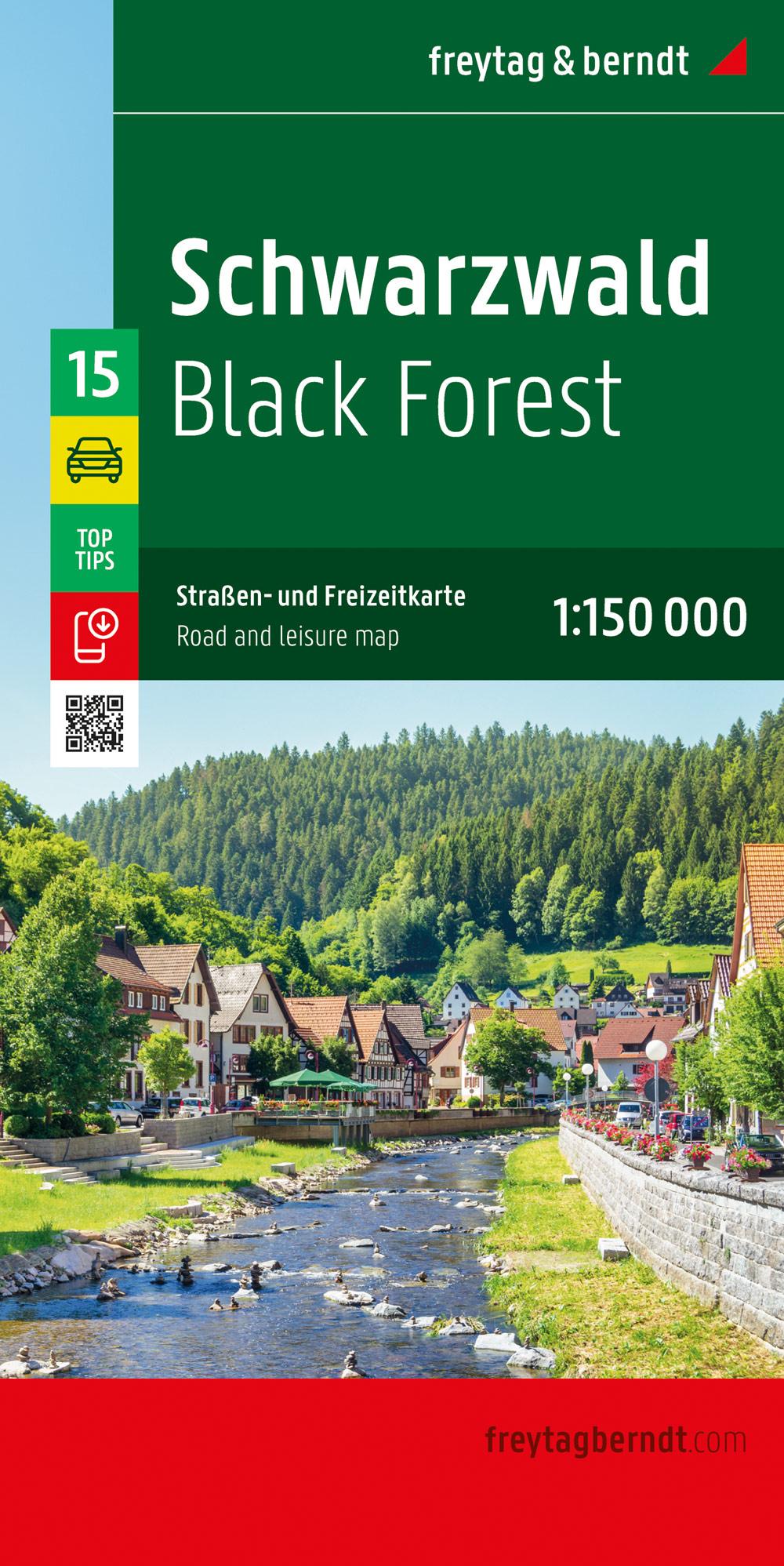 Rückseitencover freytag & berndt Straßenkarte Schwarzwald 1:150.000