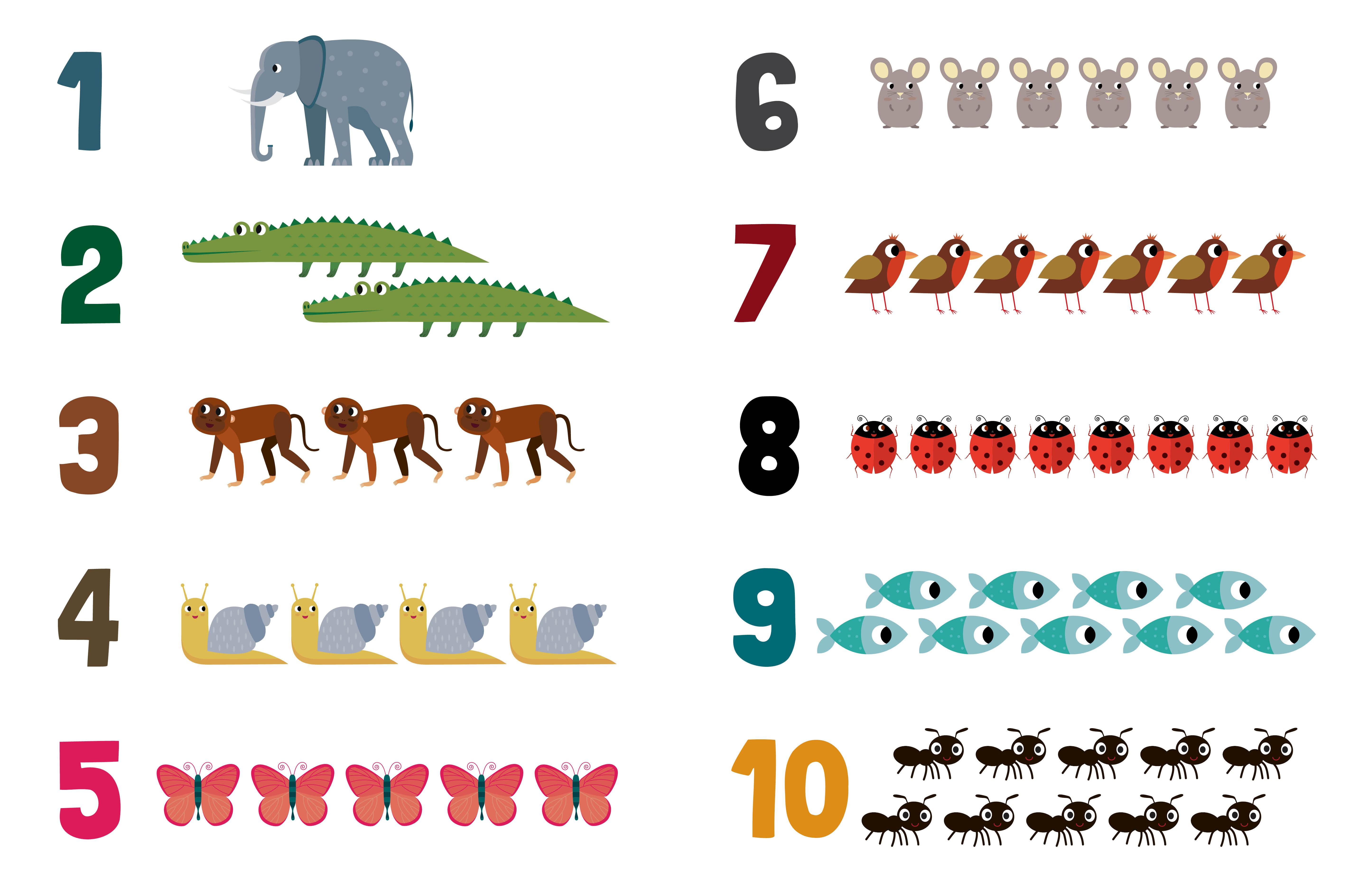 Beispielinhalt (Bild) Mein großes Zahlenbuch