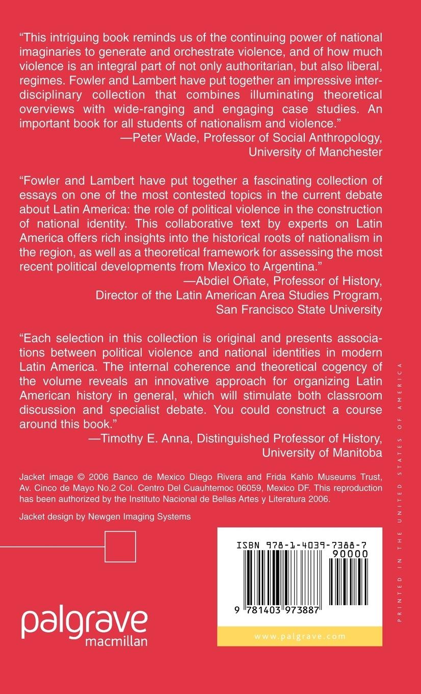 Rückseitencover Political Violence and the Construction of National Identity in Latin America
