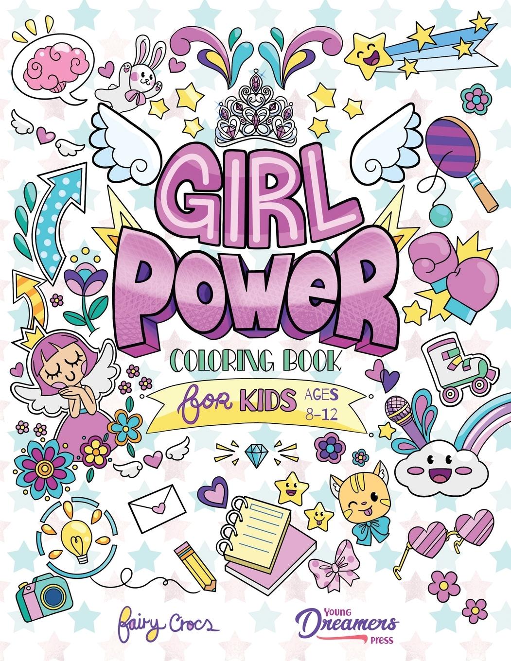 Vorderes Coverbild Girl Power Coloring Book for Kids Ages 8-12
