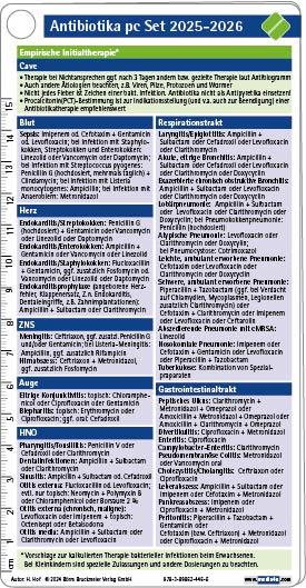 Vorderes Coverbild Antibiotika pocketcard Set 2025-26