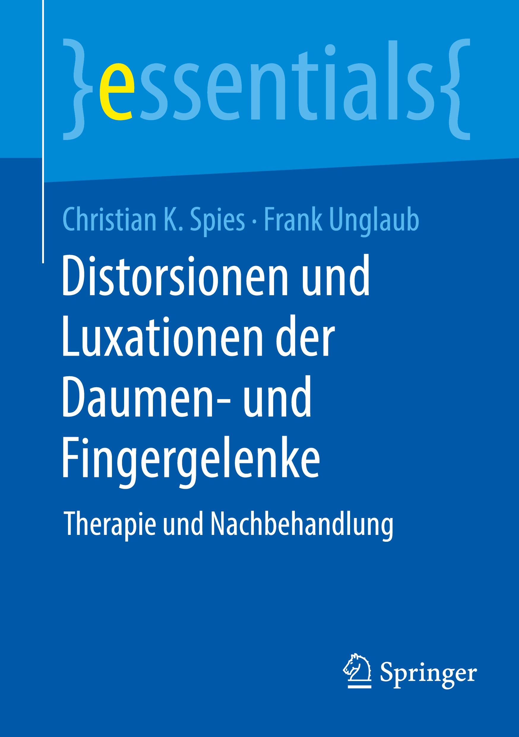 Vorderes Coverbild Distorsionen und Luxationen der Daumen- und Fingergelenke