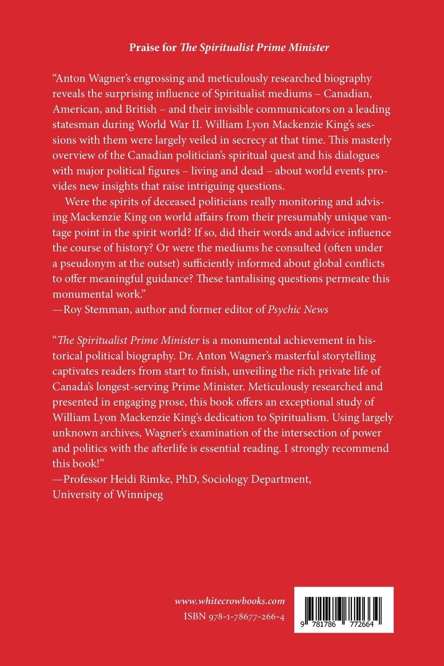 Rückseitencover The Spiritualist Prime Minister