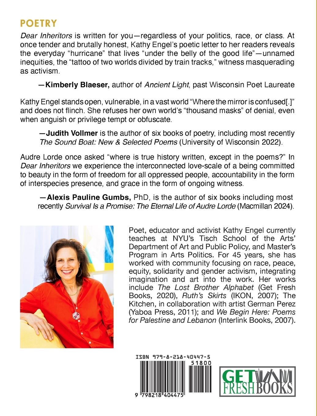 Rückseitencover Dear Inheritors