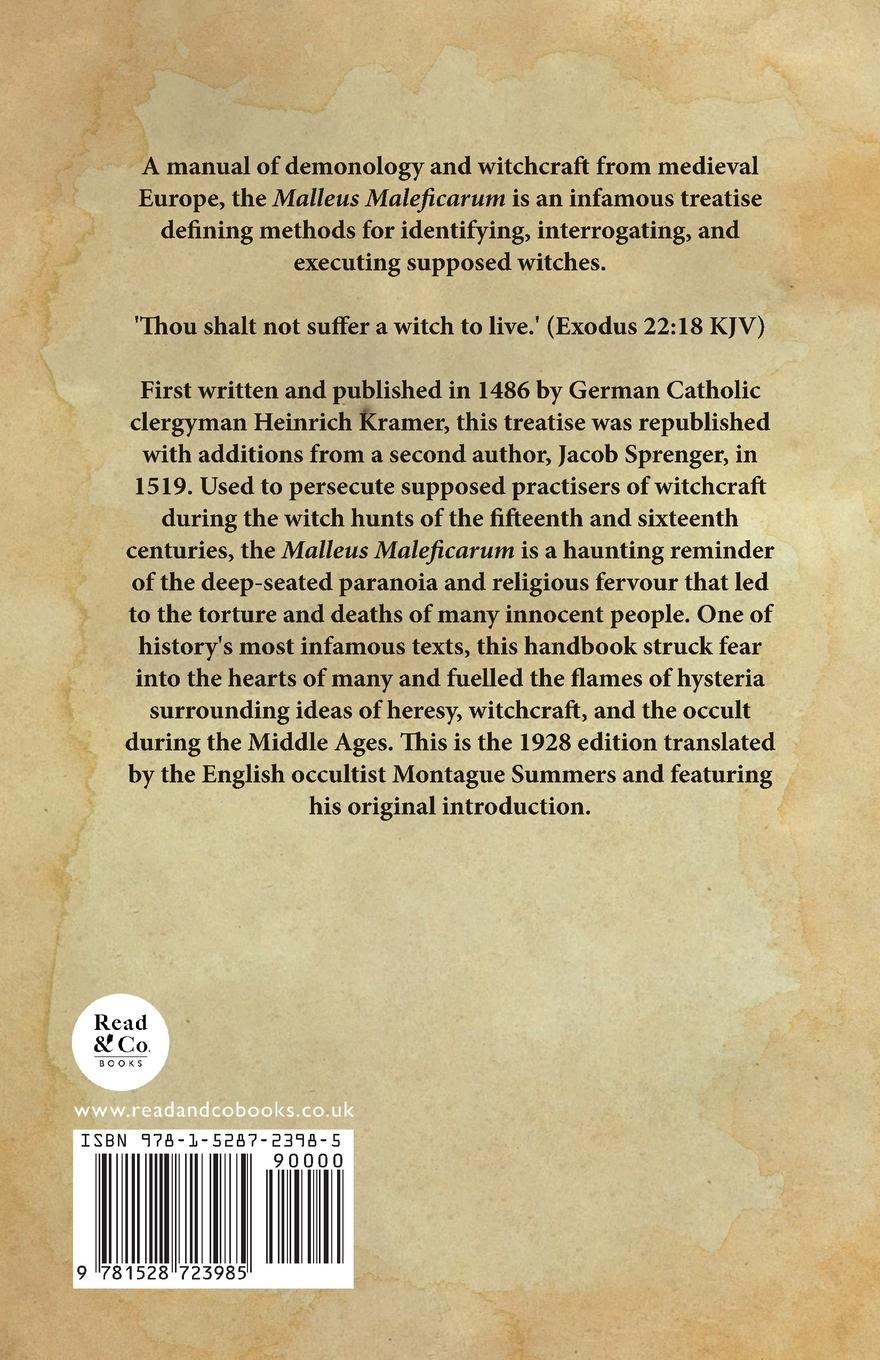 Rückseitencover Malleus Maleficarum