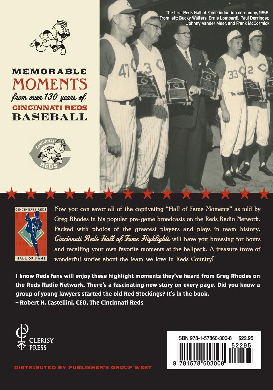 Rückseitencover Cincinnati Reds Hall of Fame Highlights