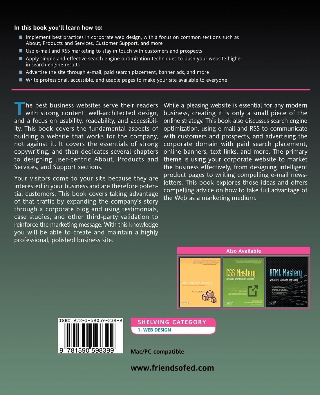 Rückseitencover Web Design and Marketing Solutions for Business Websites