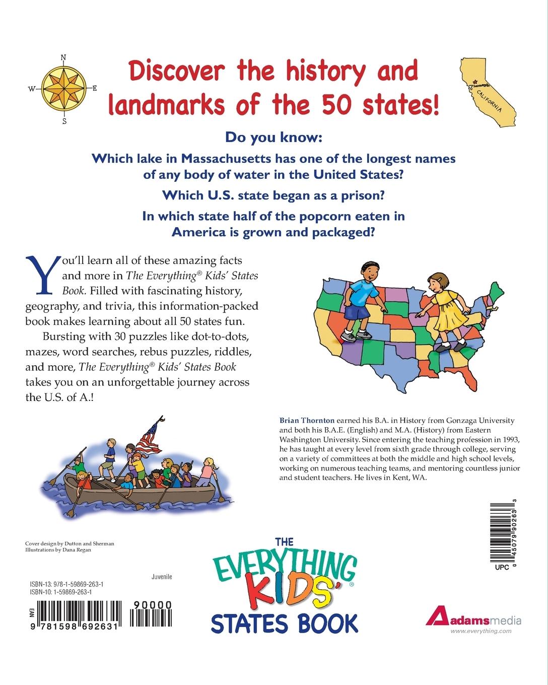 Rückseitencover The Everything Kids' States Book