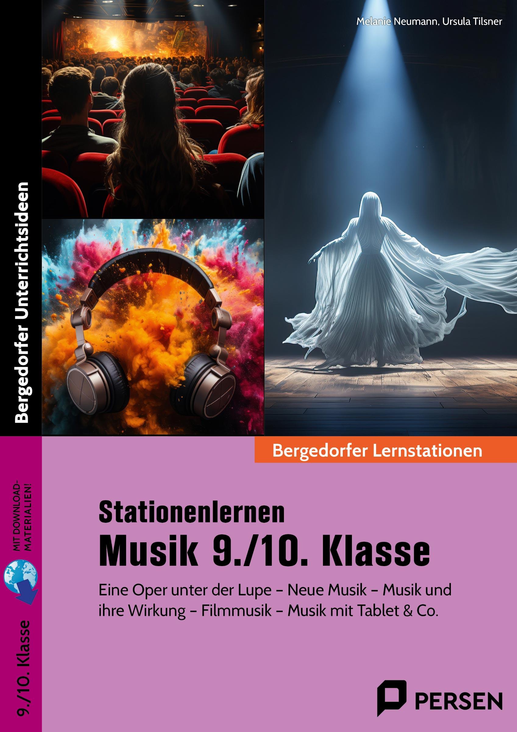 Vorderes Coverbild Stationenlernen Musik 9./10. Klasse