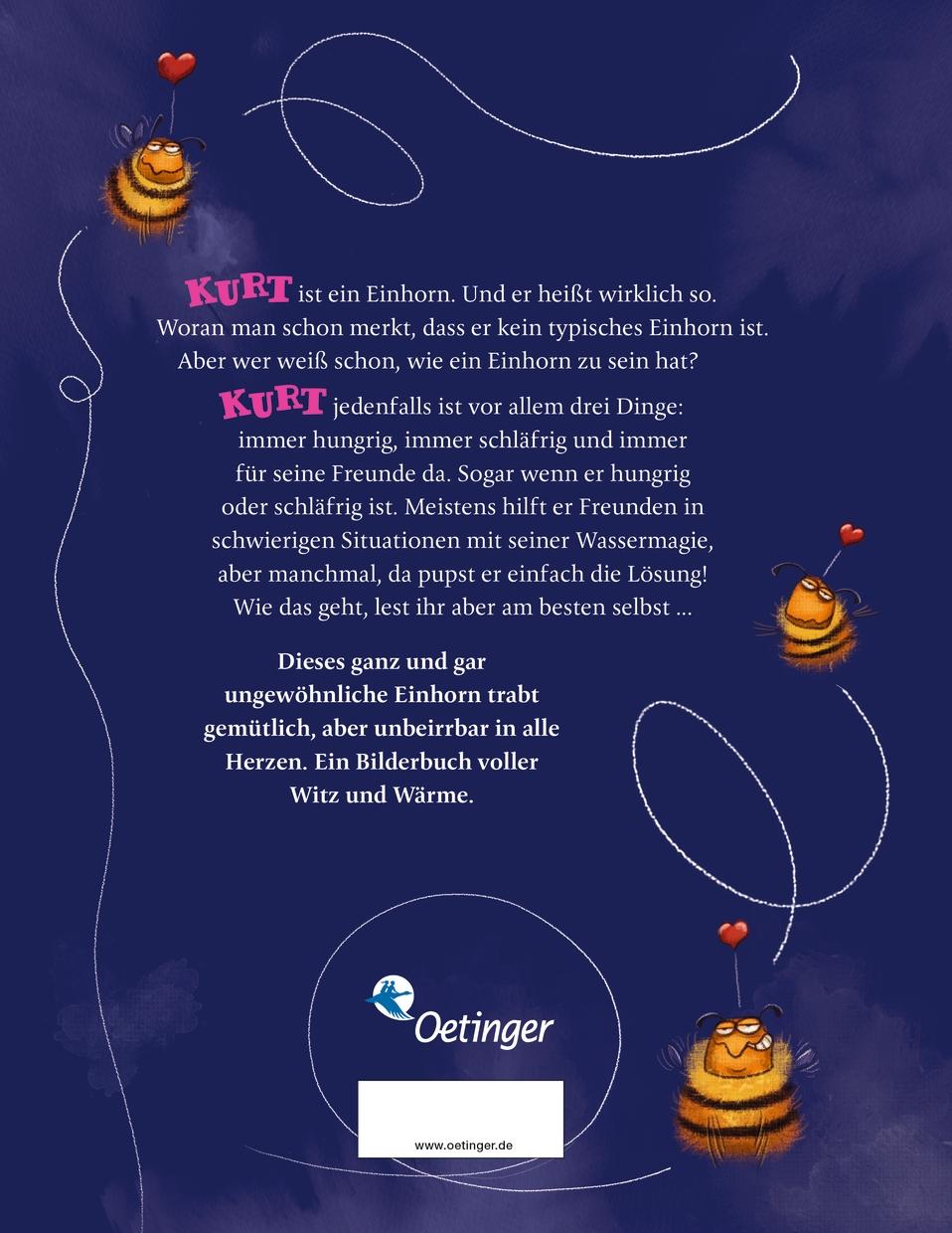 Rückseitencover Kurt, Einhorn wider Willen. Irgendwas ist immer