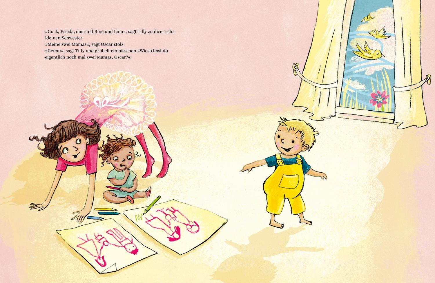 Beispielinhalt (Bild) Zwei Mamas für Oscar