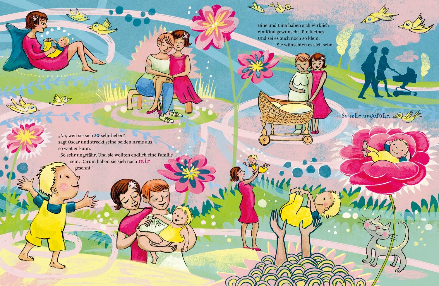 Beispielinhalt (Bild) Zwei Mamas für Oscar