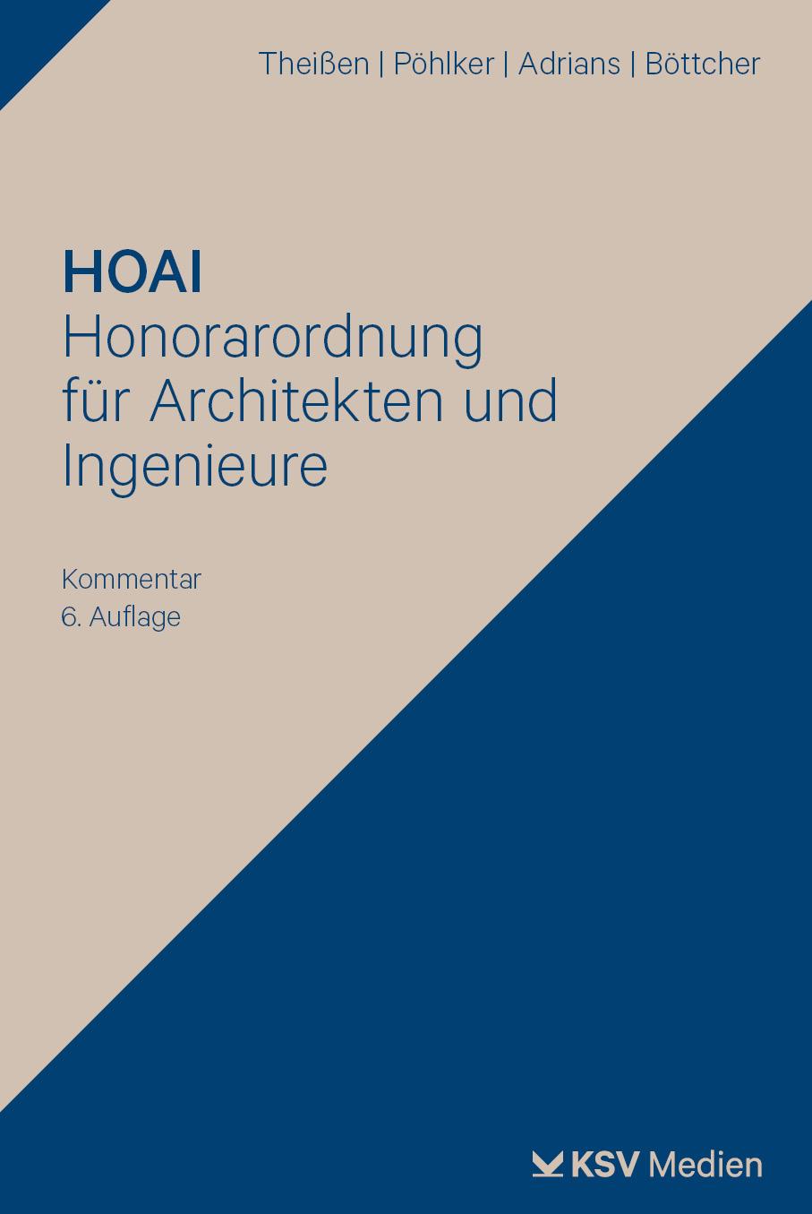 Vorderes Coverbild HOAI - Honorarordnung für Architekten und Ingenieure