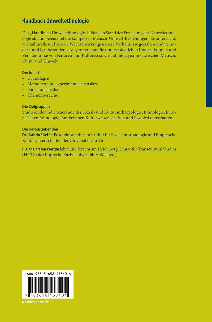 Rückseitencover Handbuch Umweltethnologie