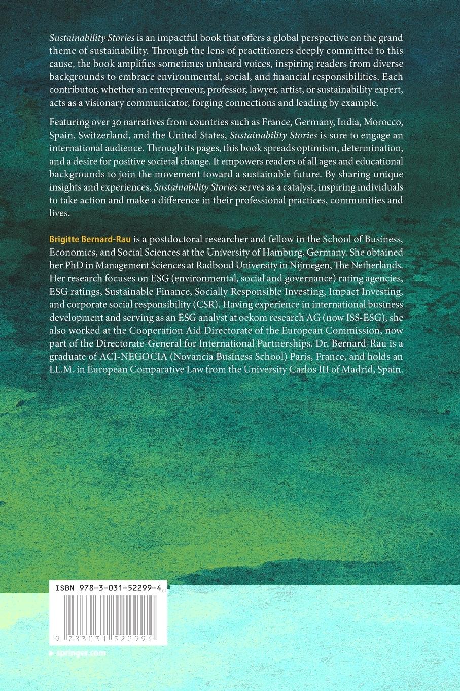 Rückseitencover Sustainability Stories