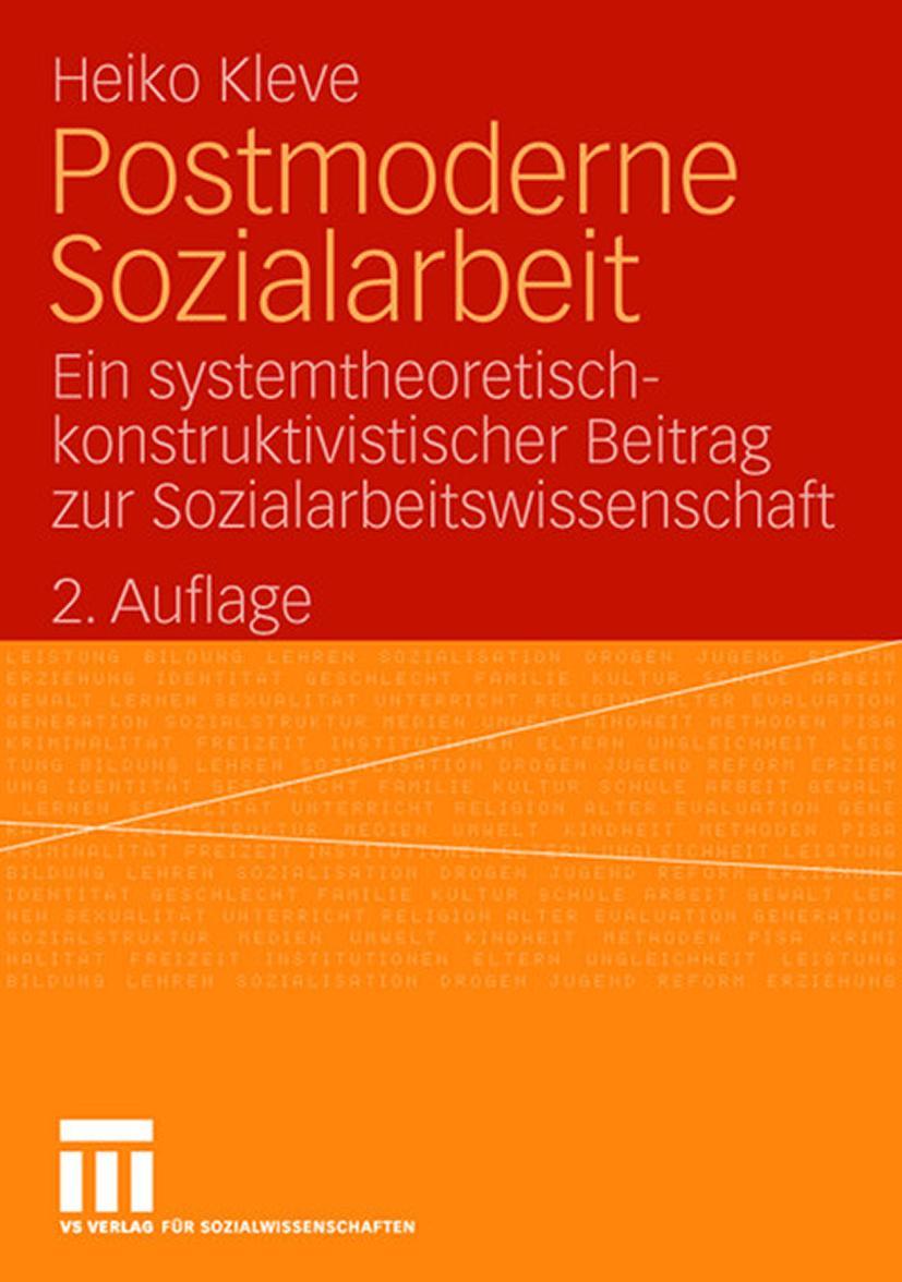 Vorderes Coverbild Postmoderne Sozialarbeit