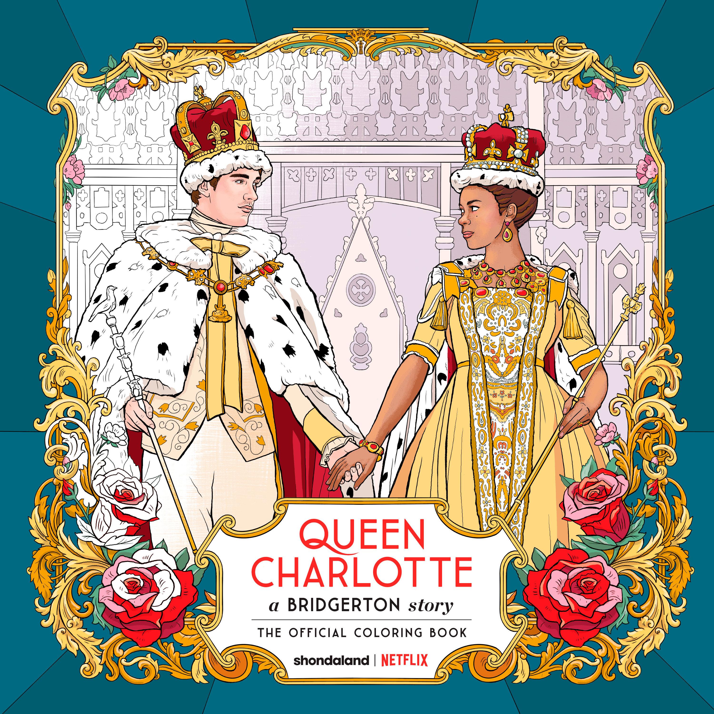 Vorderes Coverbild Queen Charlotte, a Bridgerton Story: The Official Coloring Book