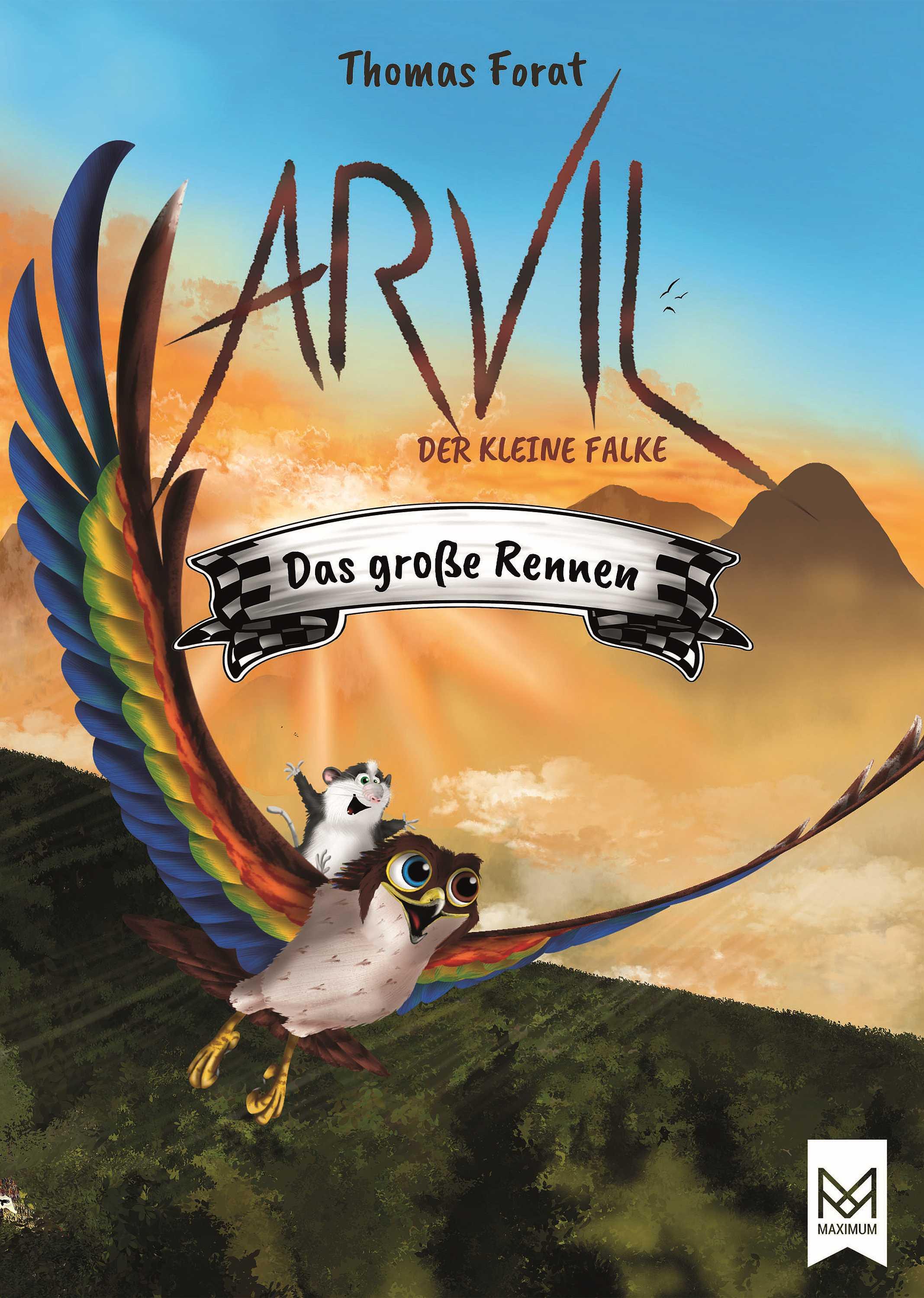 Vorderes Coverbild Arvil, der kleine Falke - Das große Rennen