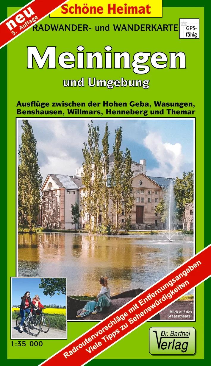Vorderes Coverbild Radwander- und Wanderkarte Meiningen und Umgebung