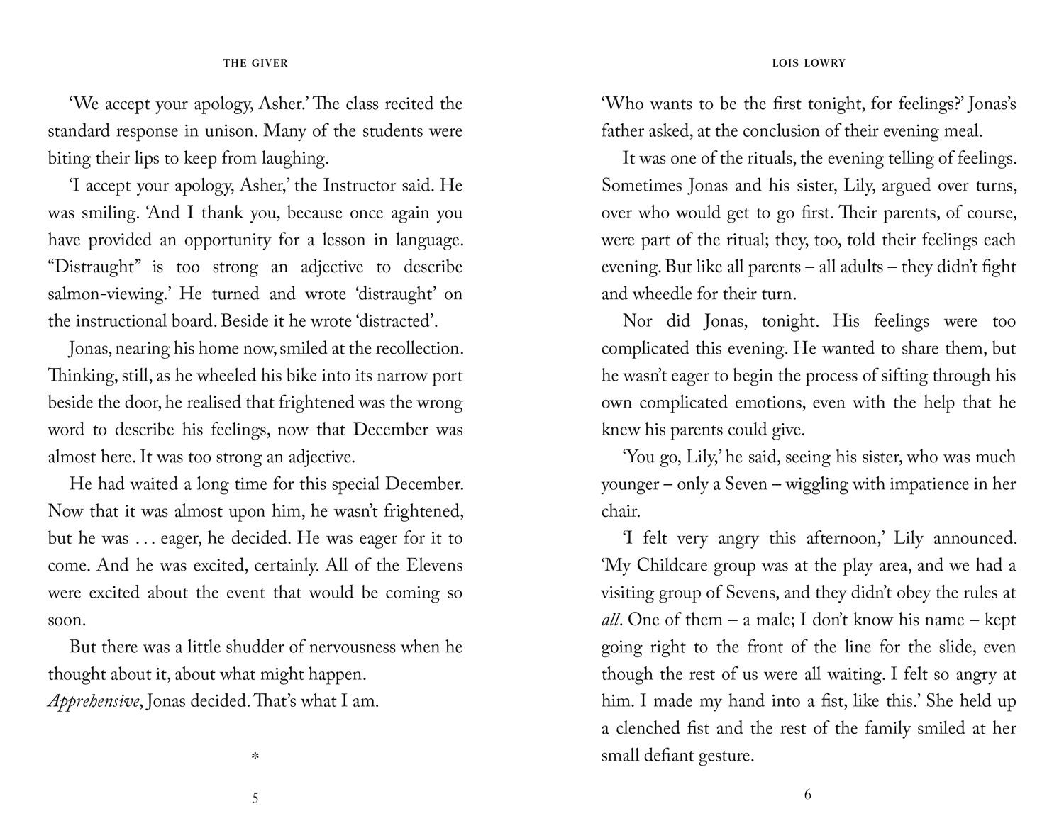 Beispielinhalt (Bild) The Giver