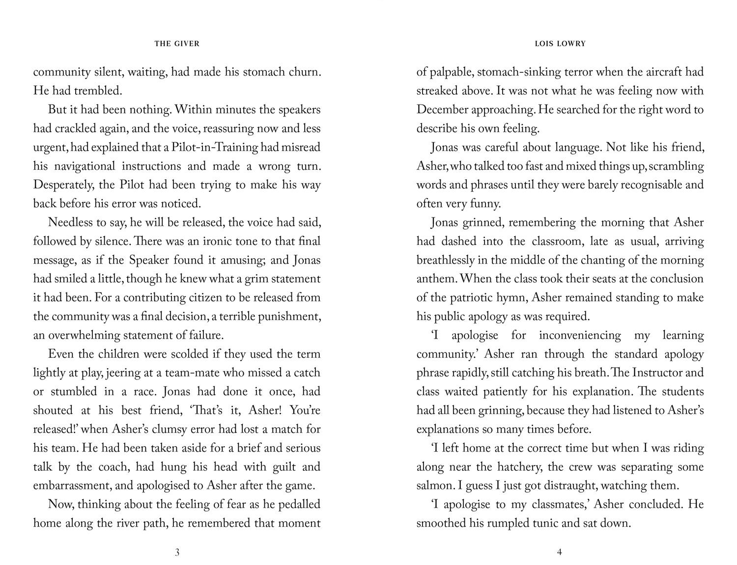 Beispielinhalt (Bild) The Giver