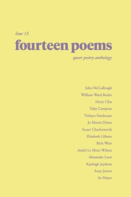 Vorderes Coverbild fourteen poems issue 13: a queer poetry anthology