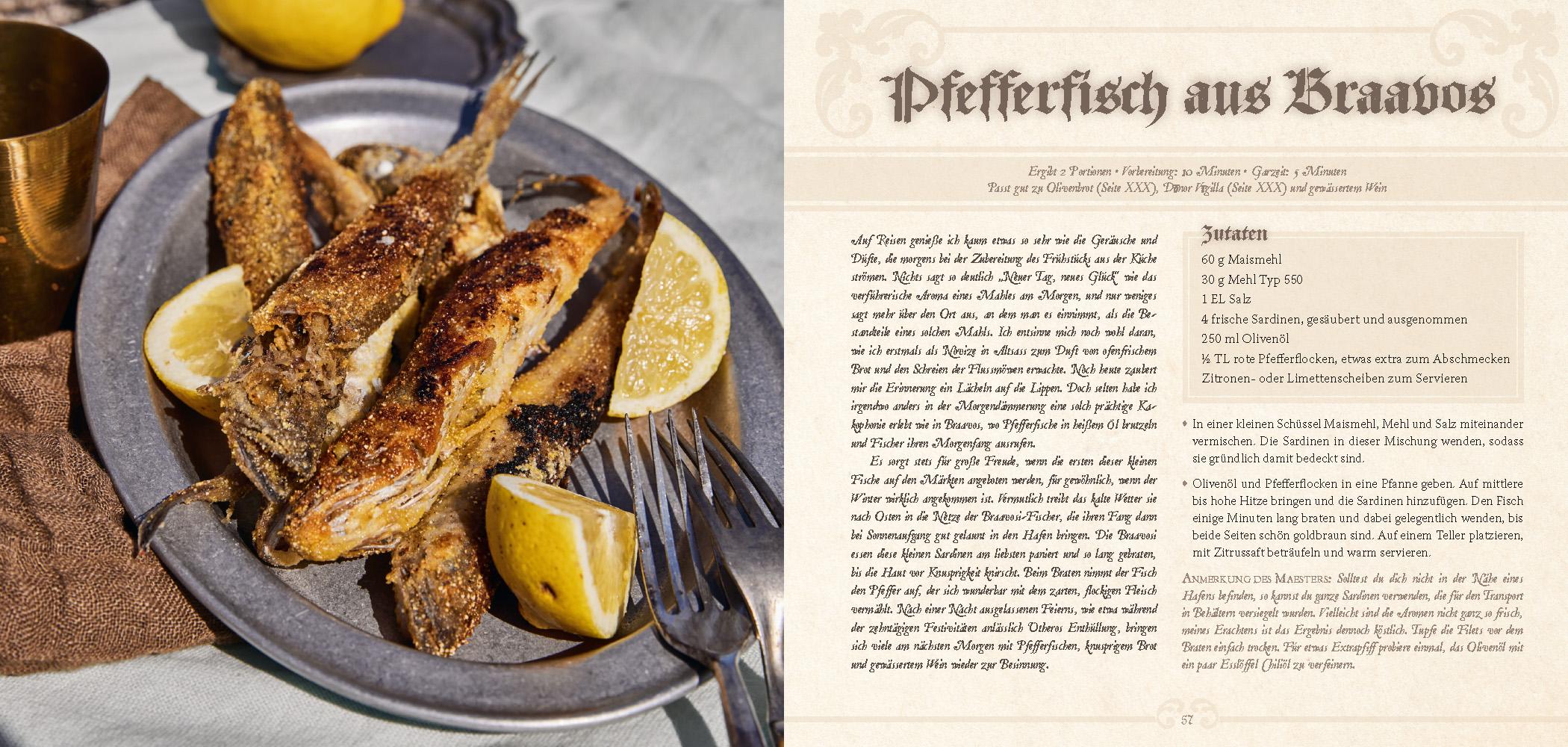Beispielinhalt (Bild) Rezepte aus Westeros und Essos