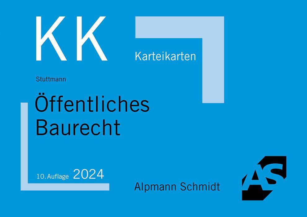 Vorderes Coverbild Karteikarten Öffentliches Baurecht