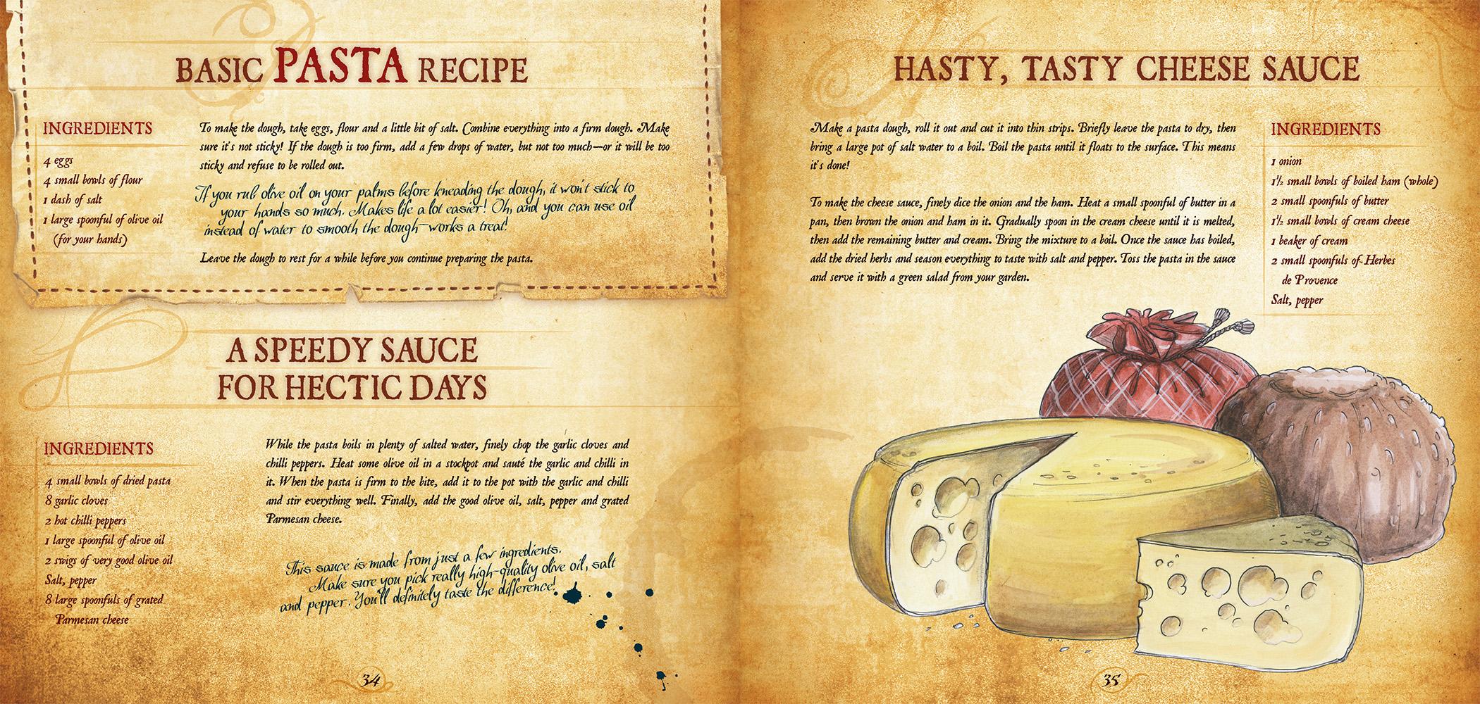 Beispielinhalt (Bild) Recipes from the Shirefolk
