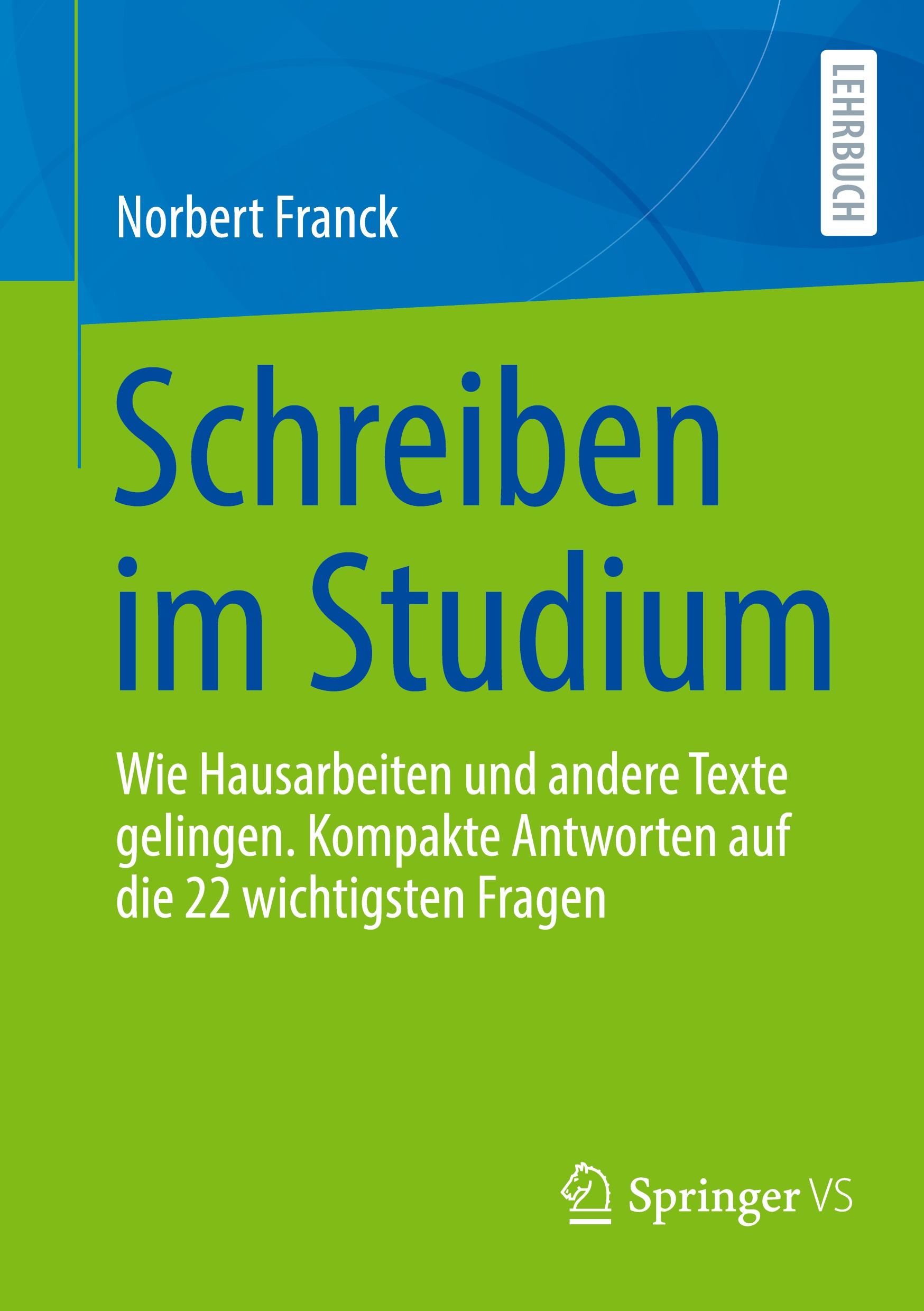 Vorderes Coverbild Schreiben im Studium
